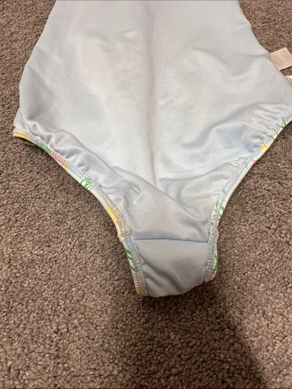 Lilly Pulitzer Pale Blue Lemon-Print One-Piece